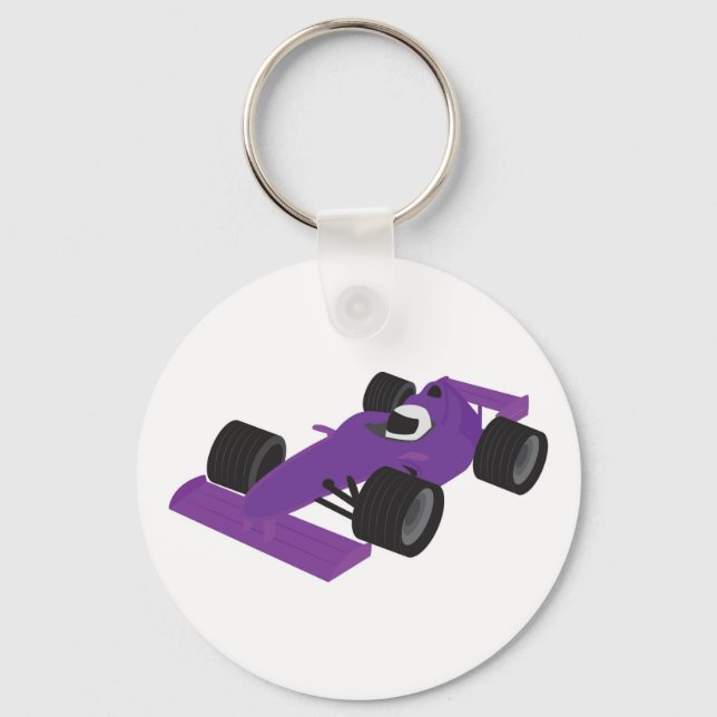 F1 Race Car Key Ring (Front)