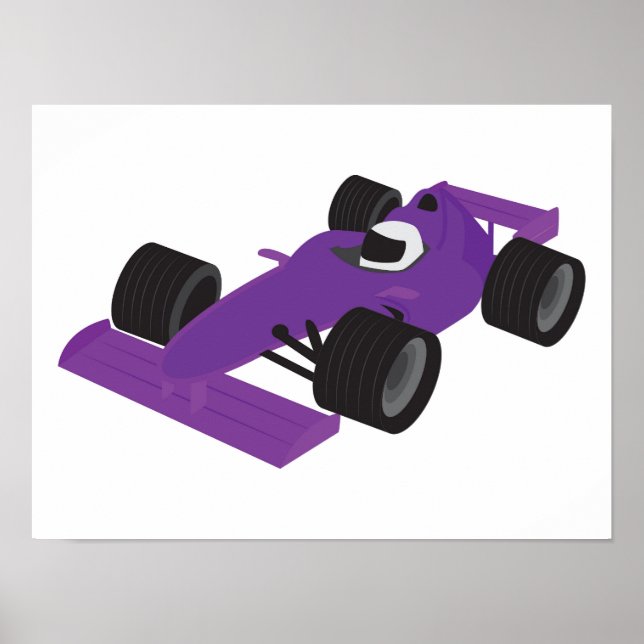 F1 Race Car Poster (Front)