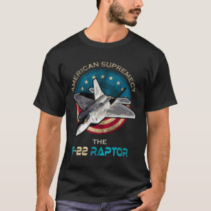 F22 Raptor American Patriotic Fighter Jet 4th Of J T-Shirt