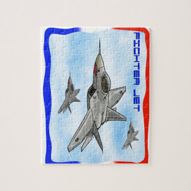 F22 Raptor fighter jet Jigsaw Puzzle (Vertical)