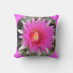F29w Ball Cactus Flower "Escobaria vivipara" Cushion