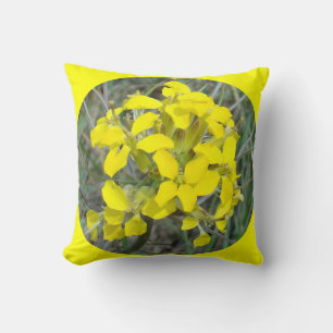 F33w Yellow Wildflowers Cushion