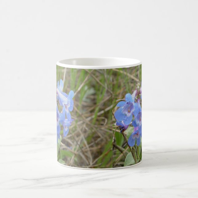 F3 Blue Wildflowers Slender Blue Beardtongue Coffee Mug (Center)