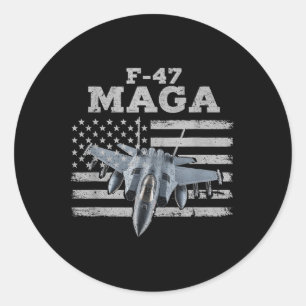 F47 Fighter Jet F-47 Jet Fighter Aircraft  Classic Round Sticker