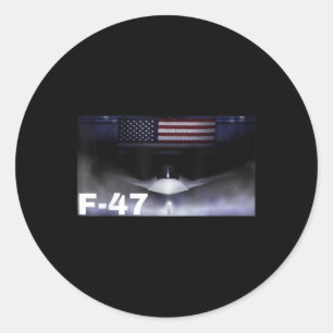 F47 Fighter Jet F-47 Jet Fighter Aircraft  Classic Round Sticker