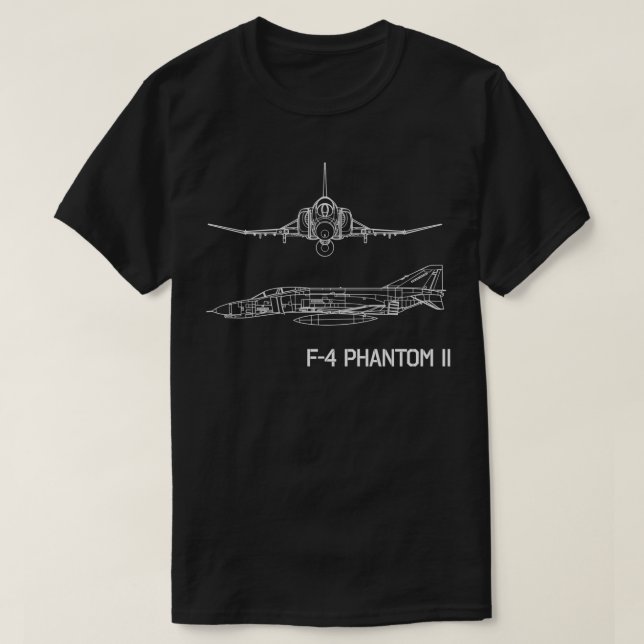 F4 Phantom Fighterjet T-Shirt (Design Front)