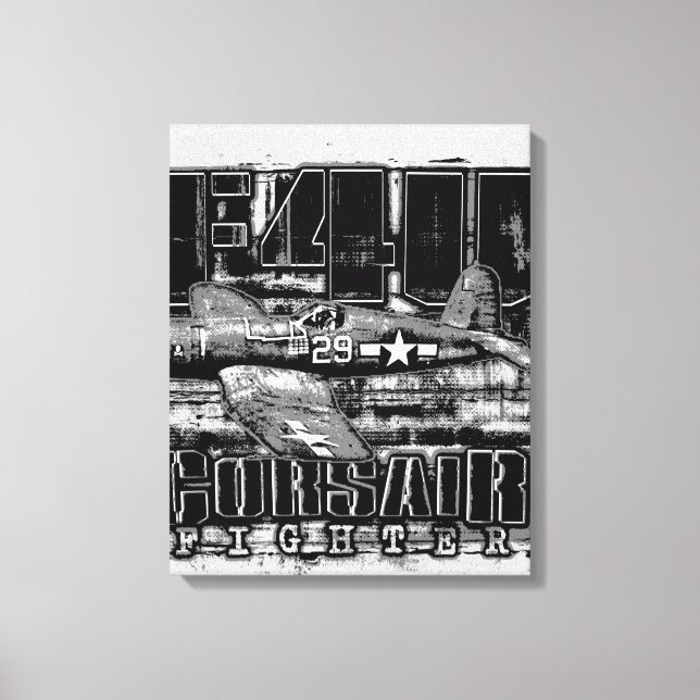 F4U CORSAIR CANVAS PRINT (Front)