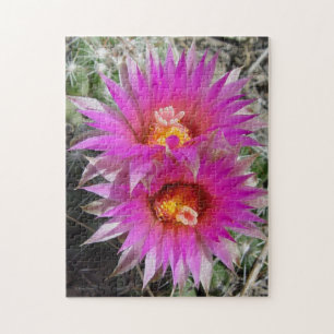 F5 Ball Cactus Flowers "Escobaria vivipara" Jigsaw Puzzle