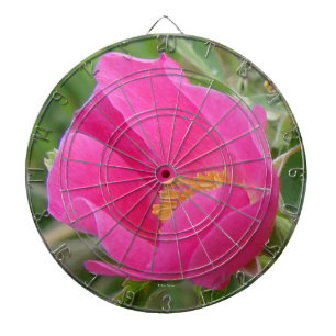 F7 Wild Rose Bright Pink Blossom Dartboard