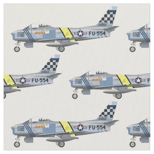 F86 Fighter Jet Fabric (Close Up)