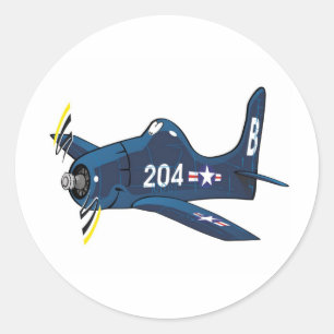 f8f bearcat classic round sticker