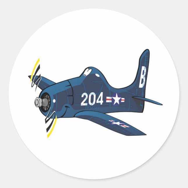 f8f bearcat classic round sticker (Front)