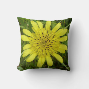 F9 Yellow Wildflower Goats-beard Cushion