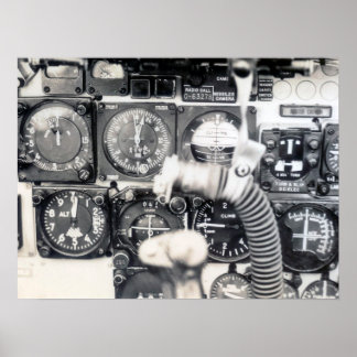 F-100 Instrument Panel Poster