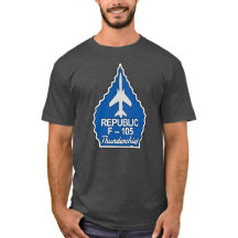 F-105 Thunderchief Blue Arrowhead T-Shirt