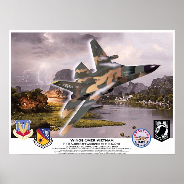 F-111A Wings Over Vietnam Aardvark Poster (Front)