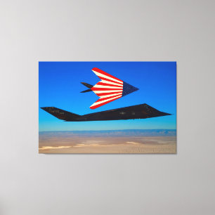 F-117 NIGHTHAWK 32x48 Canvas Print