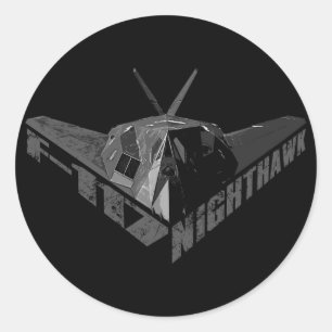 F-117 Nighthawk Classic Round Sticker