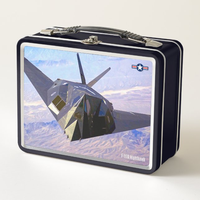 F-117 NIGHTHAWK METAL LUNCH BOX (Front)