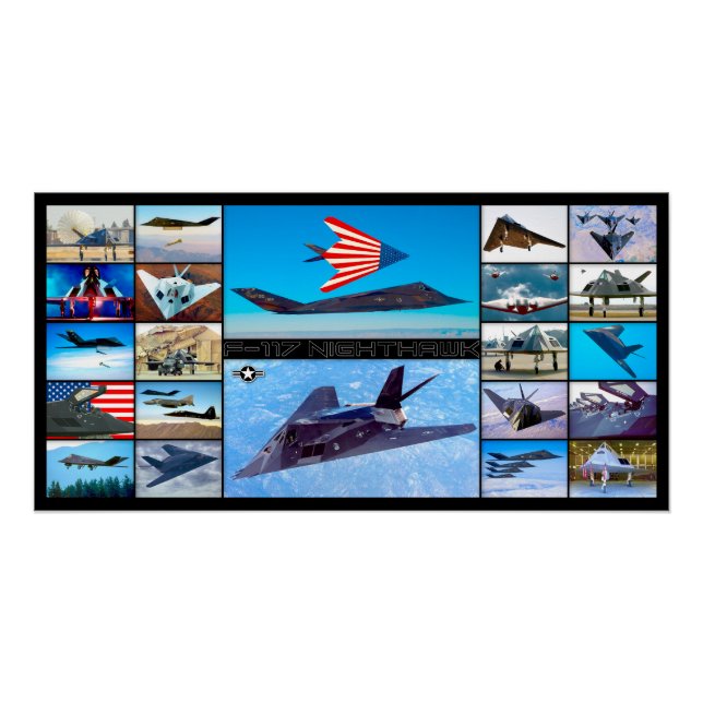 F-117 NIGHTHAWK “MONTAGE” POSTER (Front)
