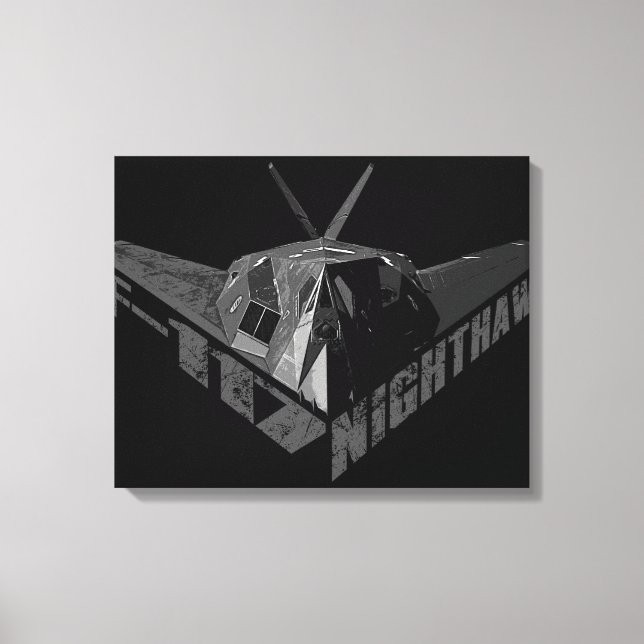 F-117 Nighthawk Wrapped Canvas (Front)