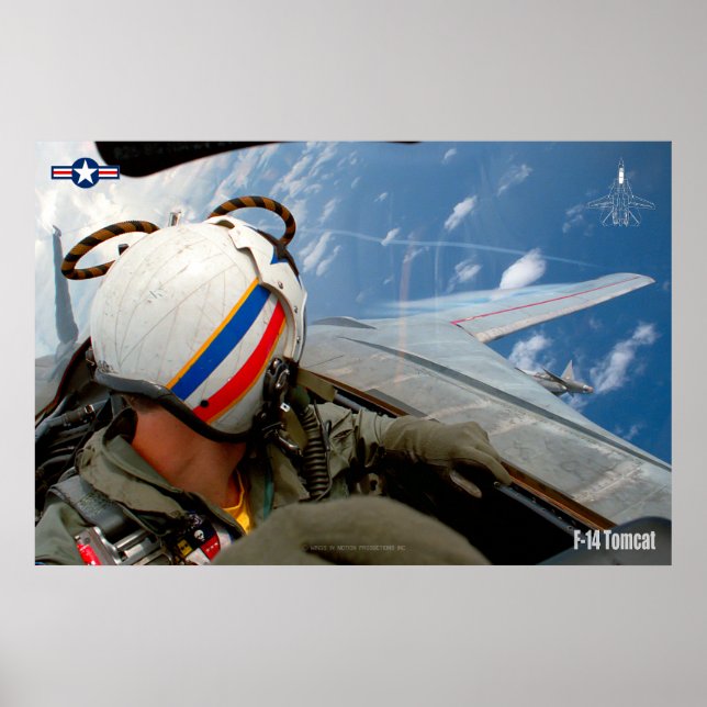 F-14 TOMCAT "CHECK SIX" POSTER (Front)