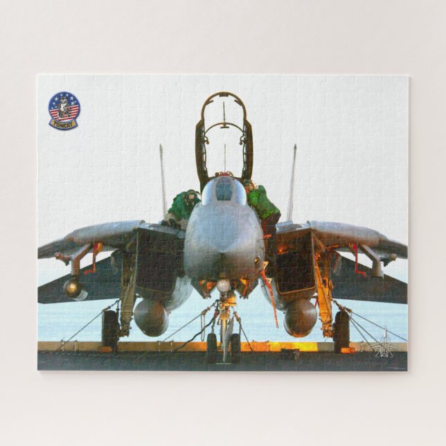 F-14 TOMCAT “FLIGHTDECK” (16x20 inch) Jigsaw Puzzle (Horizontal)