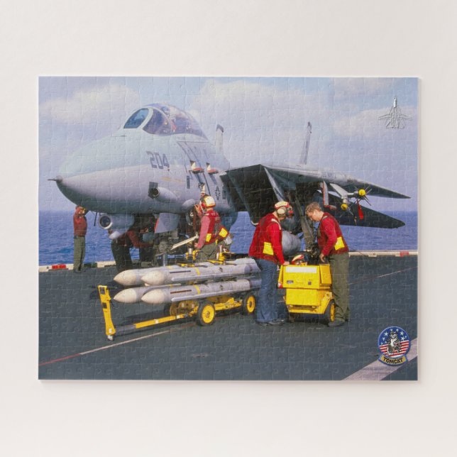 F-14 TOMCAT “FLIGHTDECK” (16x20 inch) Jigsaw Puzzle (Horizontal)
