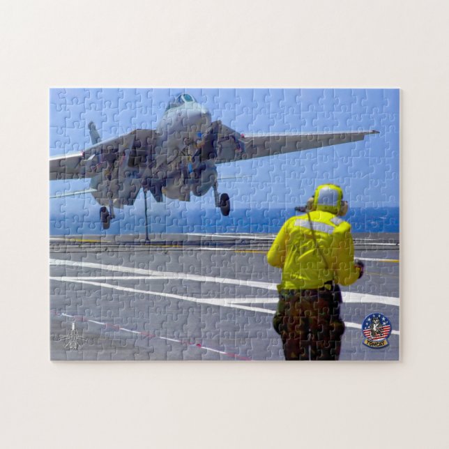 F-14 TOMCAT “HOOK DOWN” (11x14 inch) Jigsaw Puzzle (Horizontal)