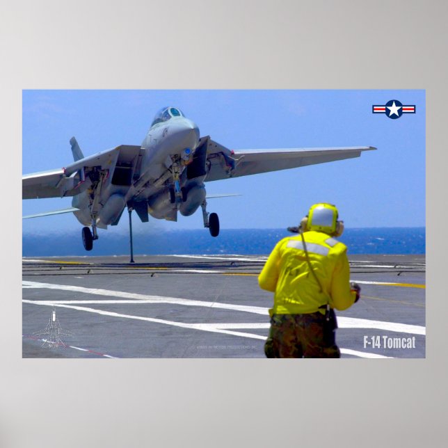 F-14 TOMCAT "HOOK DOWN" POSTER (Front)