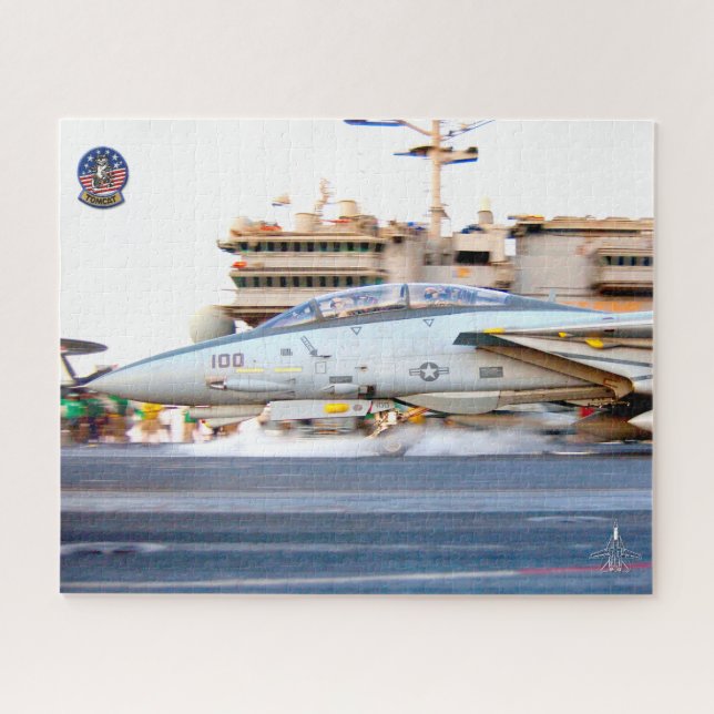F-14 TOMCAT “LAUNCH” (16x20 inch) Jigsaw Puzzle (Horizontal)