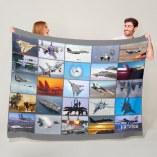 F-14 TOMCAT “MONTAGE” FLEECE BLANKET