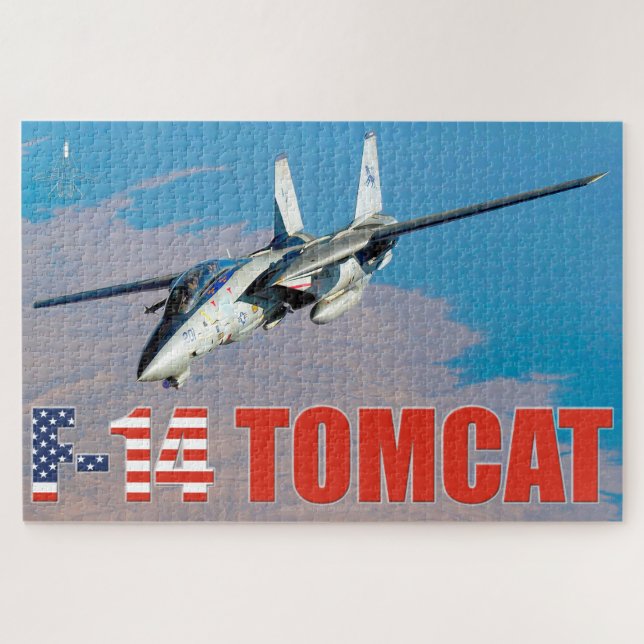F-14 TOMCAT "ON PATROL" (20x30 inch) Jigsaw Puzzle (Horizontal)