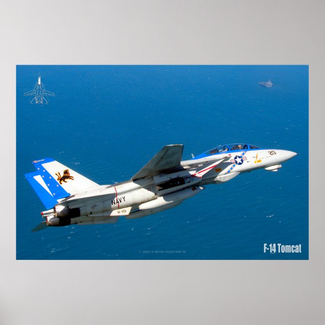 F-14 TOMCAT "ON PATROL" POSTER (Front)