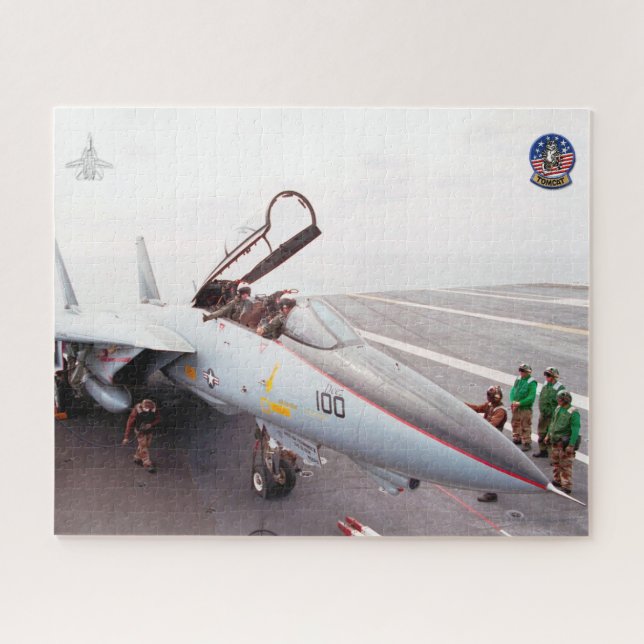 F-14 TOMCAT “PREFLIGHT” (16x20 inch) Jigsaw Puzzle (Horizontal)