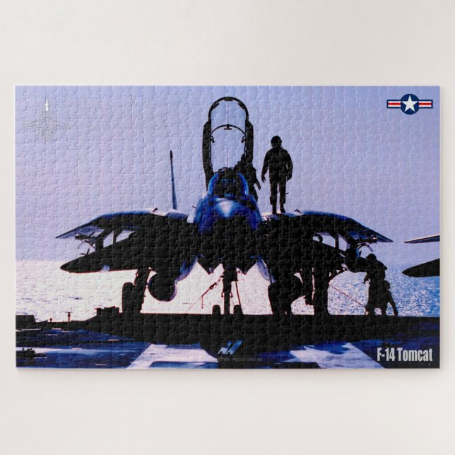 F-14 TOMCAT "PREFLIGHT" (20x30 inch) Jigsaw Puzzle (Horizontal)