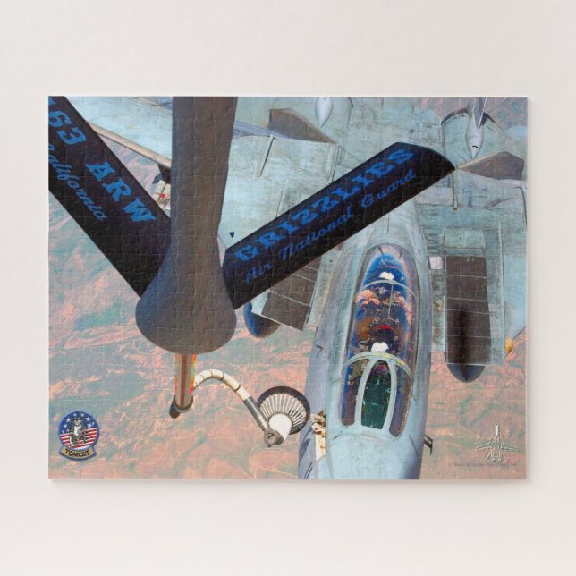 F-14 TOMCAT “REFUELLING” (16x20 inch) Jigsaw Puzzle (Horizontal)