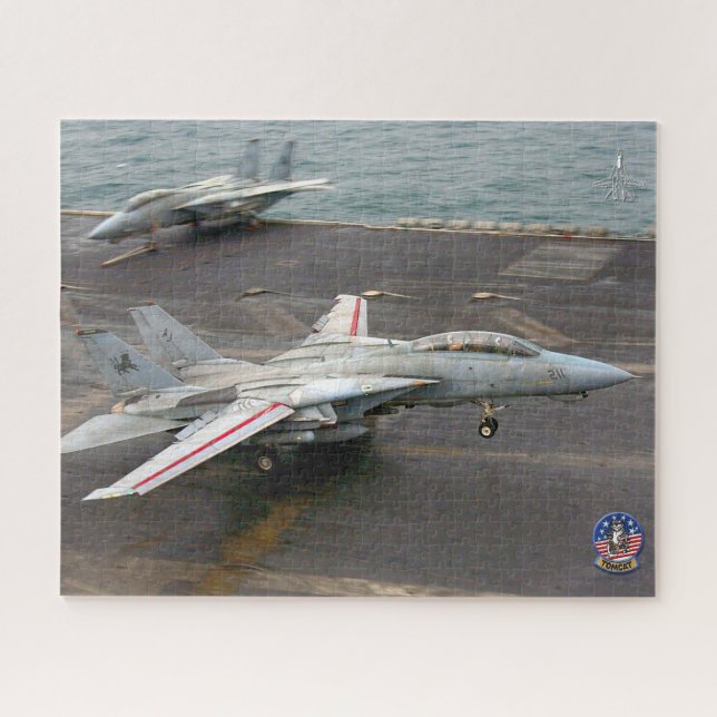 F-14 TOMCAT “TRAP” (16x20 inch) Jigsaw Puzzle (Horizontal)