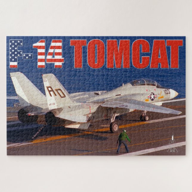 F-14 TOMCAT "TRAP" (20x30 inch) Jigsaw Puzzle (Horizontal)