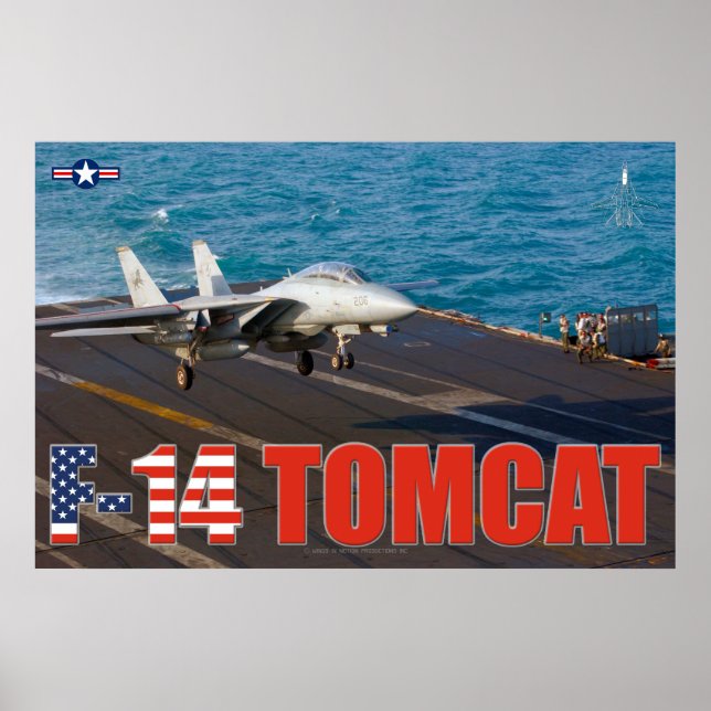 F-14 TOMCAT "TRAP" POSTER (Front)