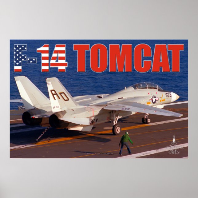 F-14 TOMCAT "TRAP" POSTER (Front)