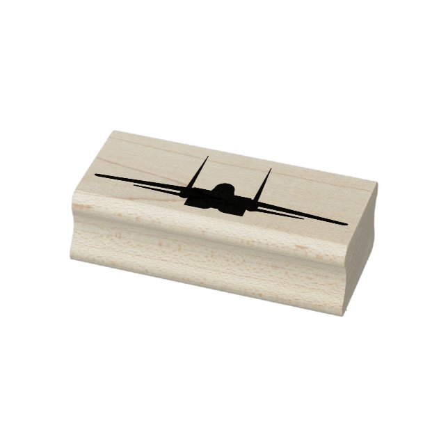 F-15 Eagle Fighter Jet Front Wood Stamp (Stamp)