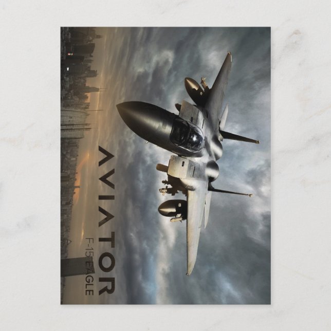 F-15 Eagle Jet Fighter Postcard (Front)