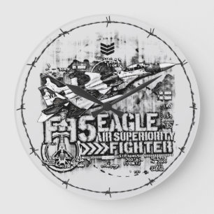 F-15 Eagle Large Clock