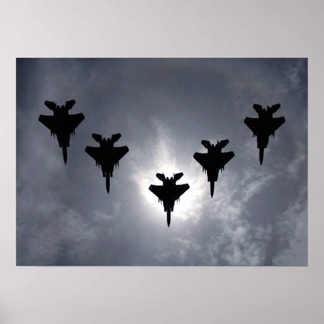 F-15 Strike Eagle Aircraft Poster (Front)