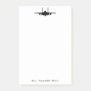 F-15 Strike Eagle Fighter Jet Personalised Notepad