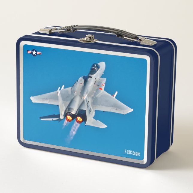 F-15C EAGLE METAL LUNCH BOX (Front)