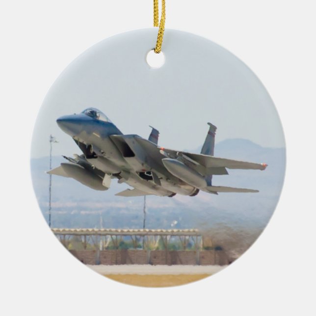 F-15C Eagle Take Off Ornament (Front)