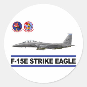 F-15E Strike Eagle 492nd Fighter Squadron Classic Round Sticker