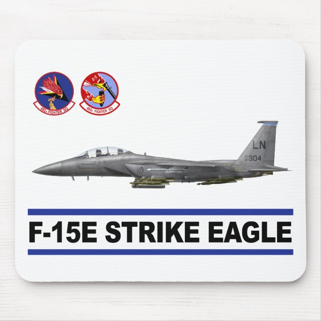 F-15E Strike Eagle 492nd Fighter Squadron Mouse Pad (Front)